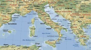 Italia: cartina fisica