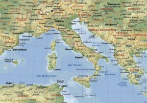 Italia: cartina fisica