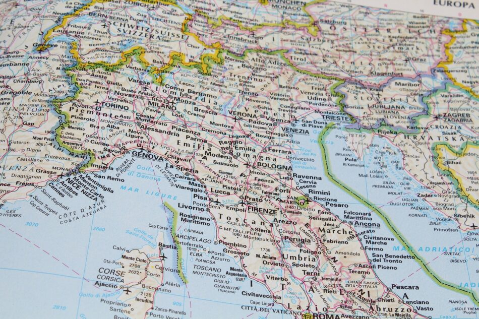 Italia: cartina politica