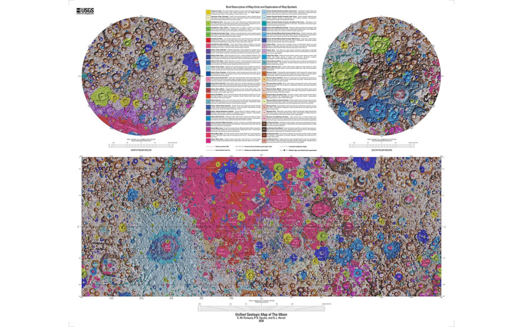 carta geologica luna